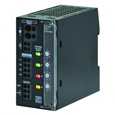 Omron S8V-CP0424 S8VCP0424 OMRON Electronic circuit breaker, 4 channels, max. 10 A per channel, 24 VDC